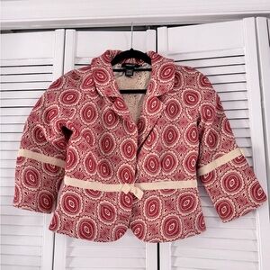 Arden B , Size M , Red & beige jacket like new